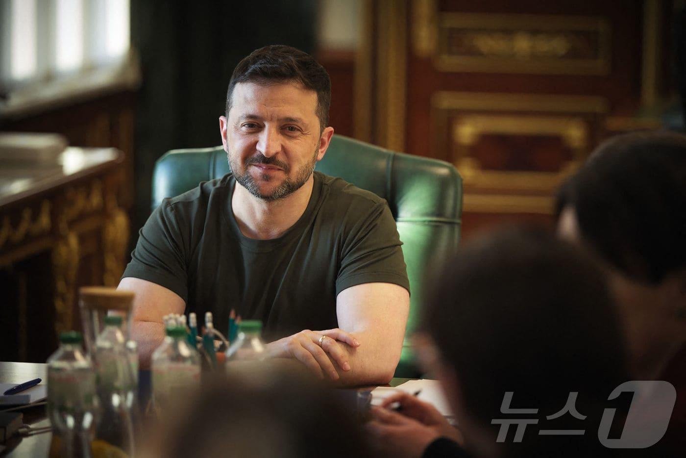 본문 이미지 - 볼로디미르 젤렌스키 우크라이나 대통령 2025.05.04 ⓒ AFP=뉴스1 ⓒ News1 우동명 기자