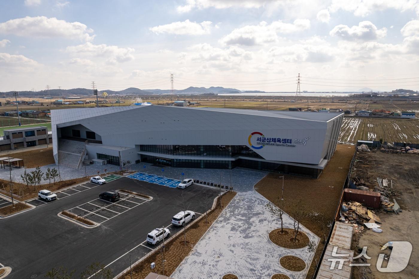 본문 이미지 - 군산시 산북동에 들어선 서군산체육센터 전경.(군산시 제공. 재판매 및 DB금지)