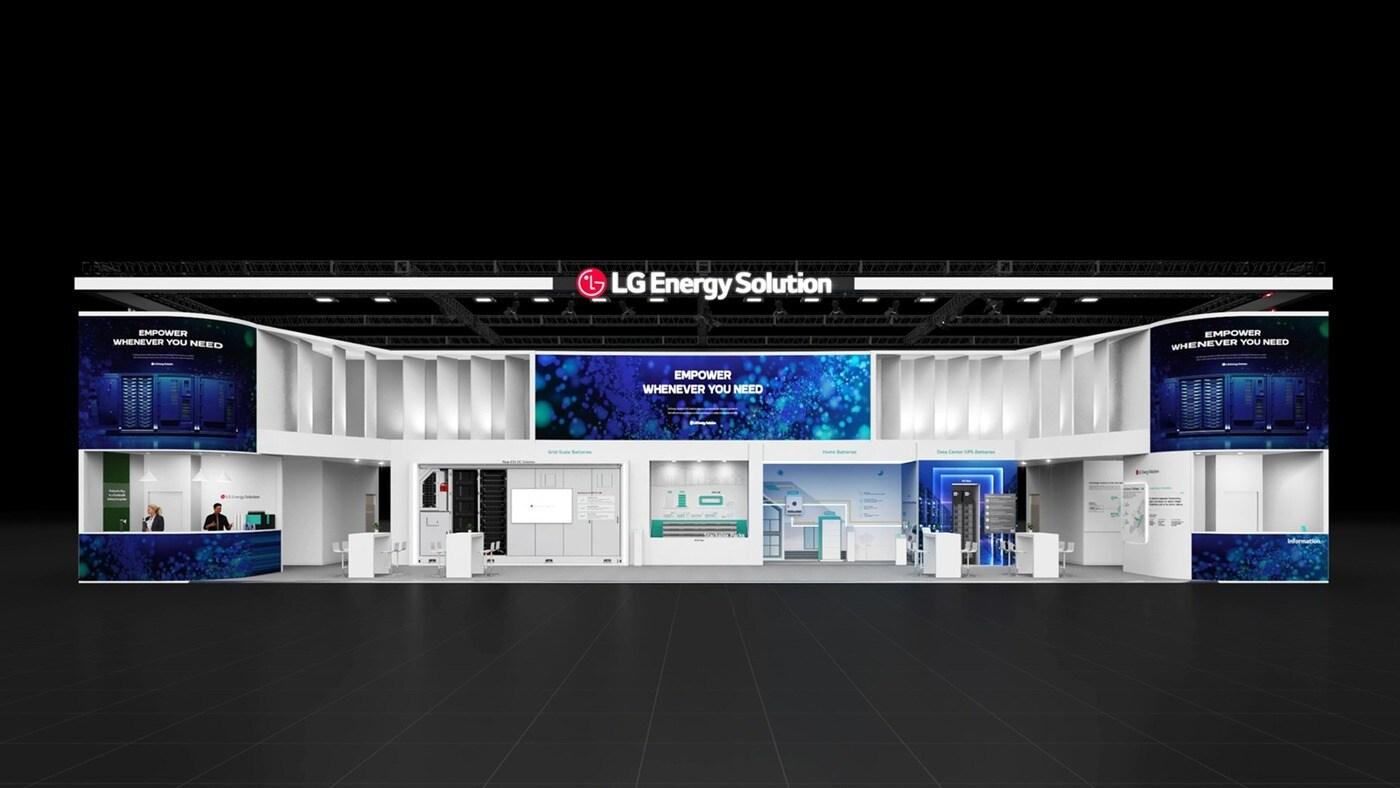 본문 이미지 - LG에너지솔루션 2025 인터배터리 유럽 부스 조감도(LG에너지솔루션 제공)