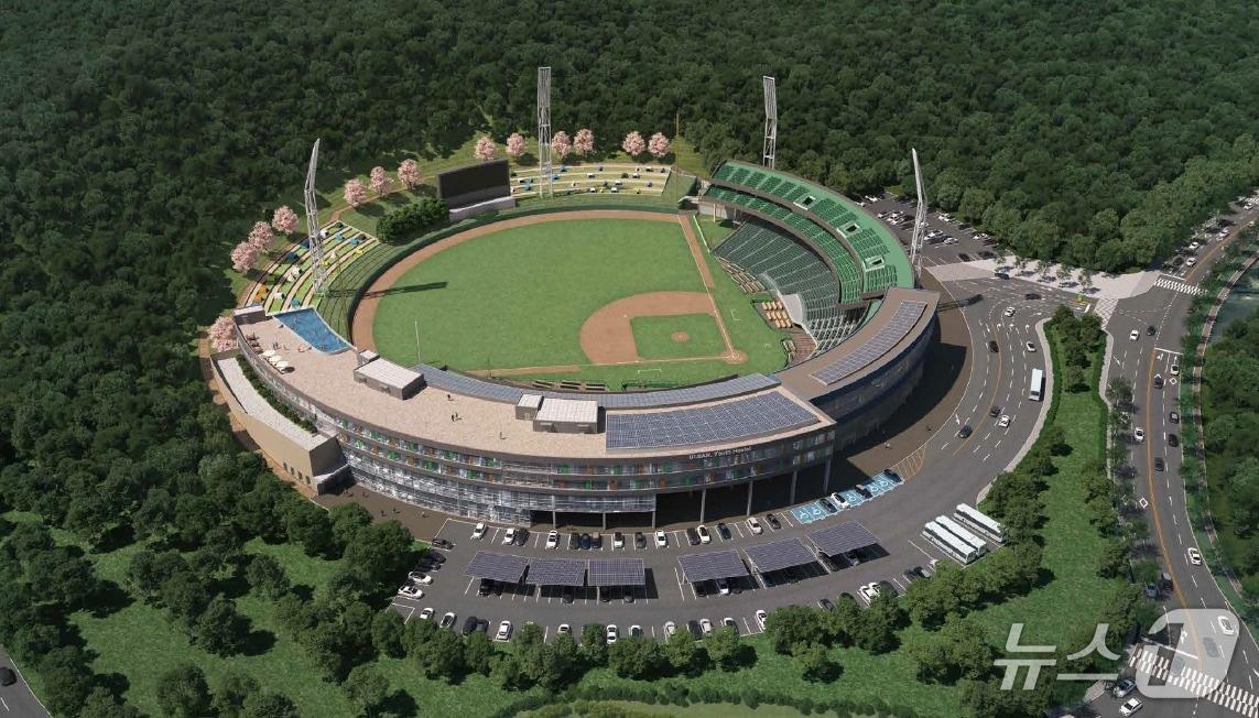 본문 이미지 - 울산 문수야구장 조감도. (울산시 제공. 재판매 및 DB 금지) /뉴스1