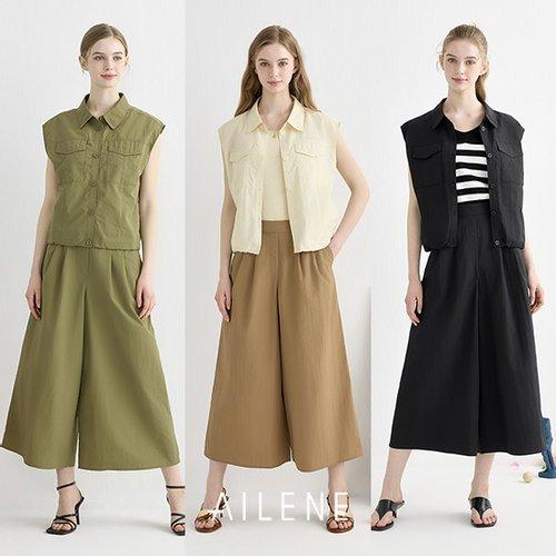 본문 이미지 - 엘린느 어반 베스트 팬츠 2종 이미지.(홈앤쇼핑 제공)