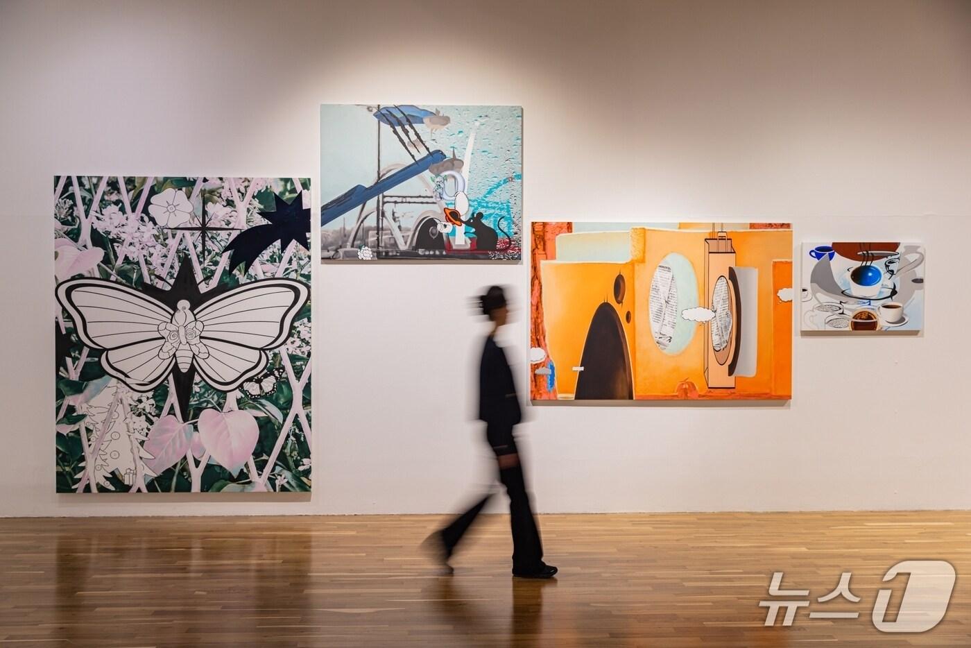 삼화페인트공업이 후원한 북서울미술관 떨어지는 눈 전시관 모습 (삼화페인트 제공)