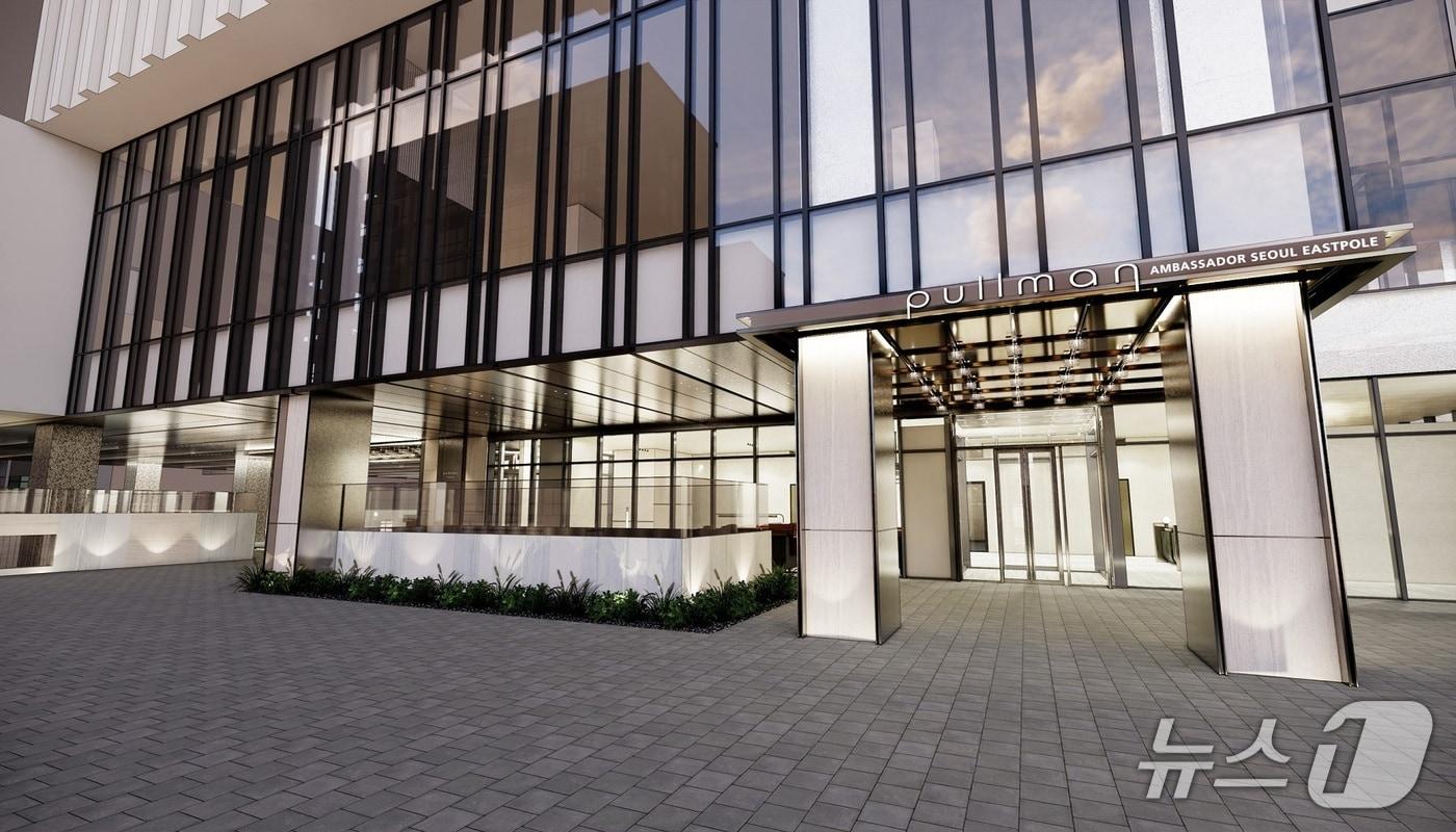서울 광진구에 문을 여는 풀만앰배서더서울이스트폴 외관.(풀만앰배서더서울이스트폴 제공)