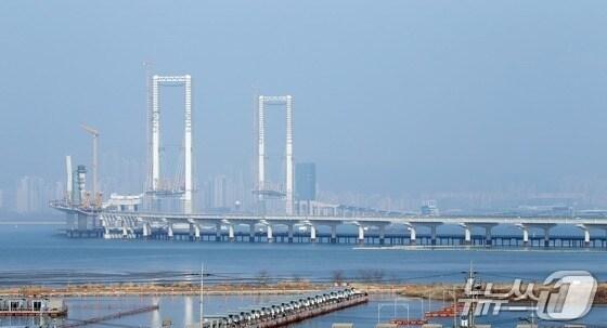 본문 이미지 - 제3연륙교 건설현장/뉴스1