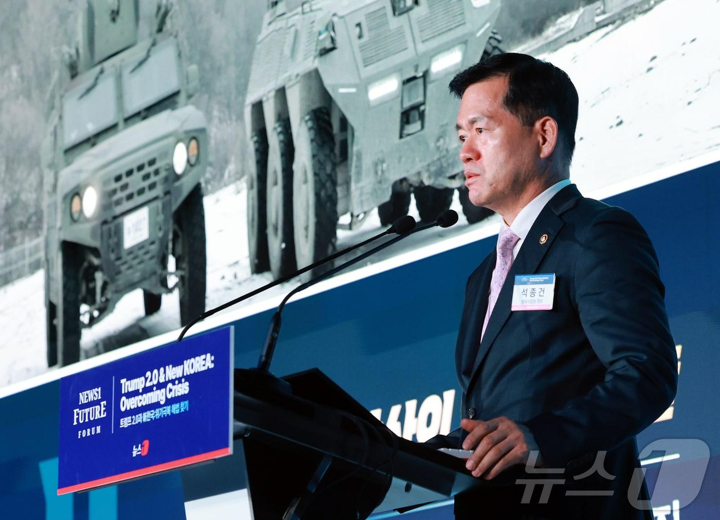 본문 이미지 - 석종건 방위사업청장. 2025.5.7/뉴스1 ⓒ News1 김진환 기자