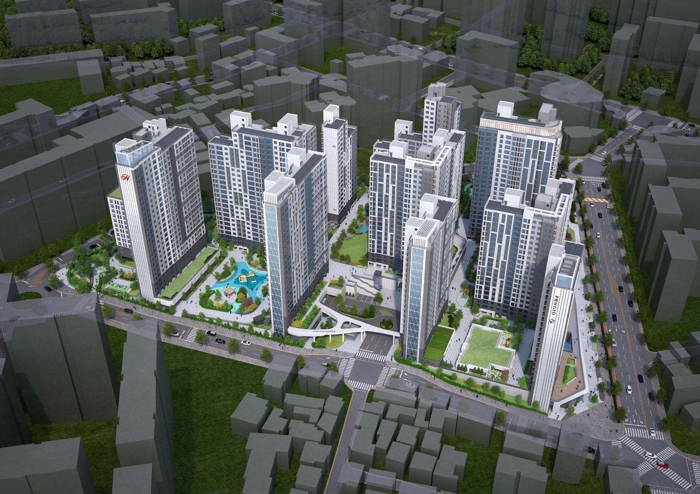 고척 푸르지오 힐스테이트 조감도.&#40;대우건설 제공&#41;