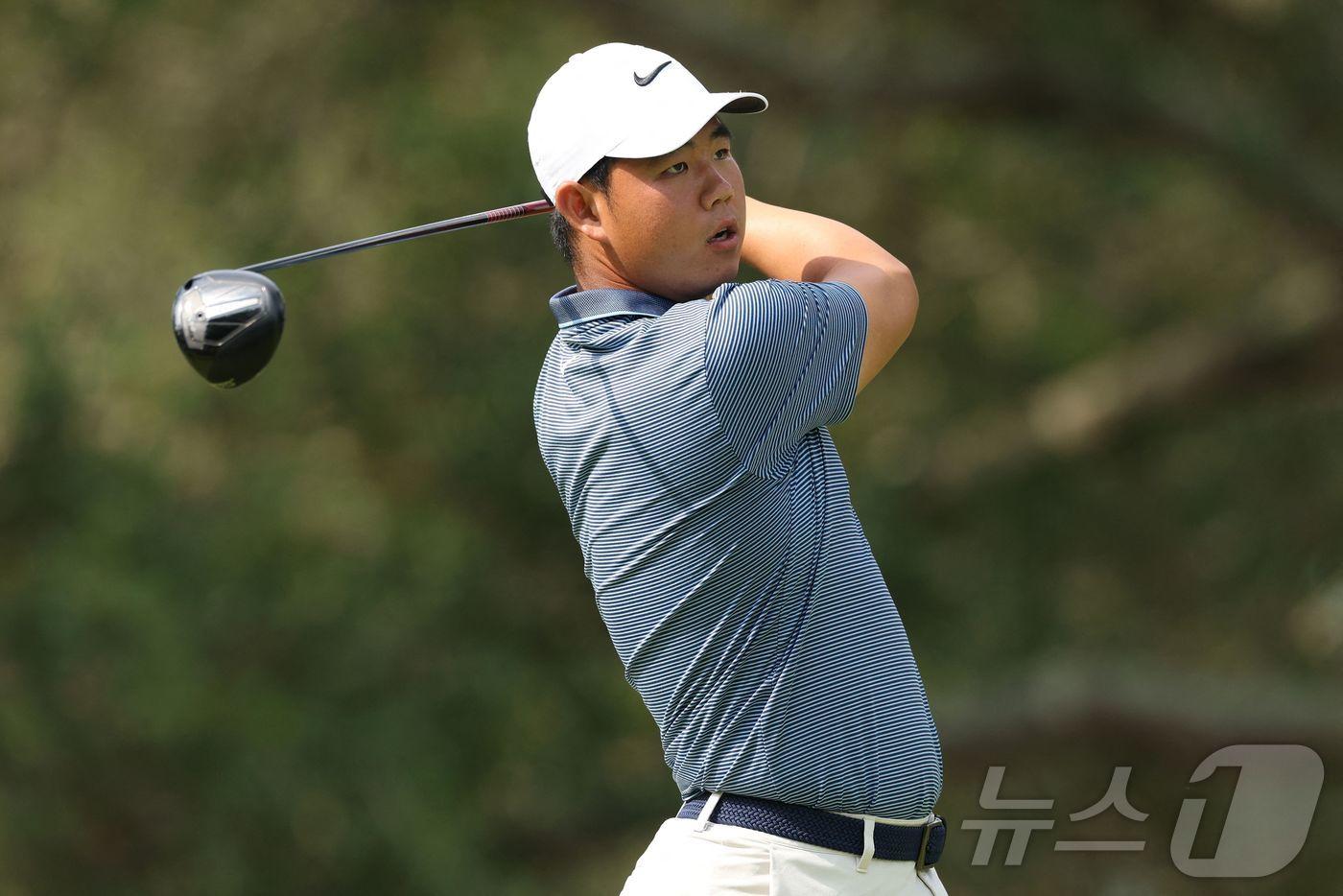 본문 이미지 - 미국프로골프(PGA) 투어 김주형. ⓒ AFP=뉴스1