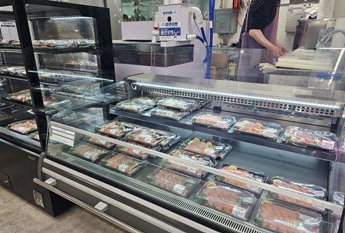 본문 이미지 -  9일 다시 문을 연 세종시 싱싱장터 소담점 수산물코너. (김현미 세종시의원 제공. 재판매 및 DB금지)