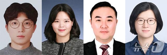 본문 이미지 - 국립부경대 연구팀인 민수홍 석사과정생(왼쪽부터), 이송이 교수, 이상길 교수, 차오 레이 교수. (국립부경대 제공. 재판매 및 DB 금지)