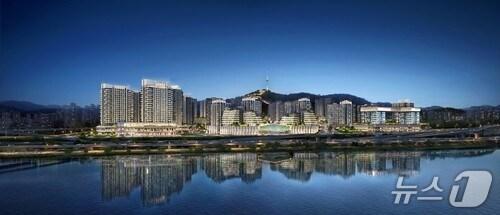 본문 이미지 -  한남5구역 재개발 사업 투시도 (DL이앤씨 제공)