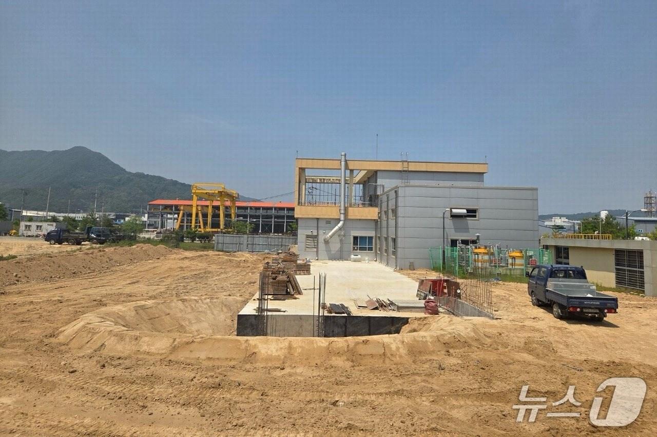 본문 이미지 - 보은산업단지 공공폐수처리시설 설치사업 현장  (보은군 제공. 재판매 및 DB금지) /뉴스1 