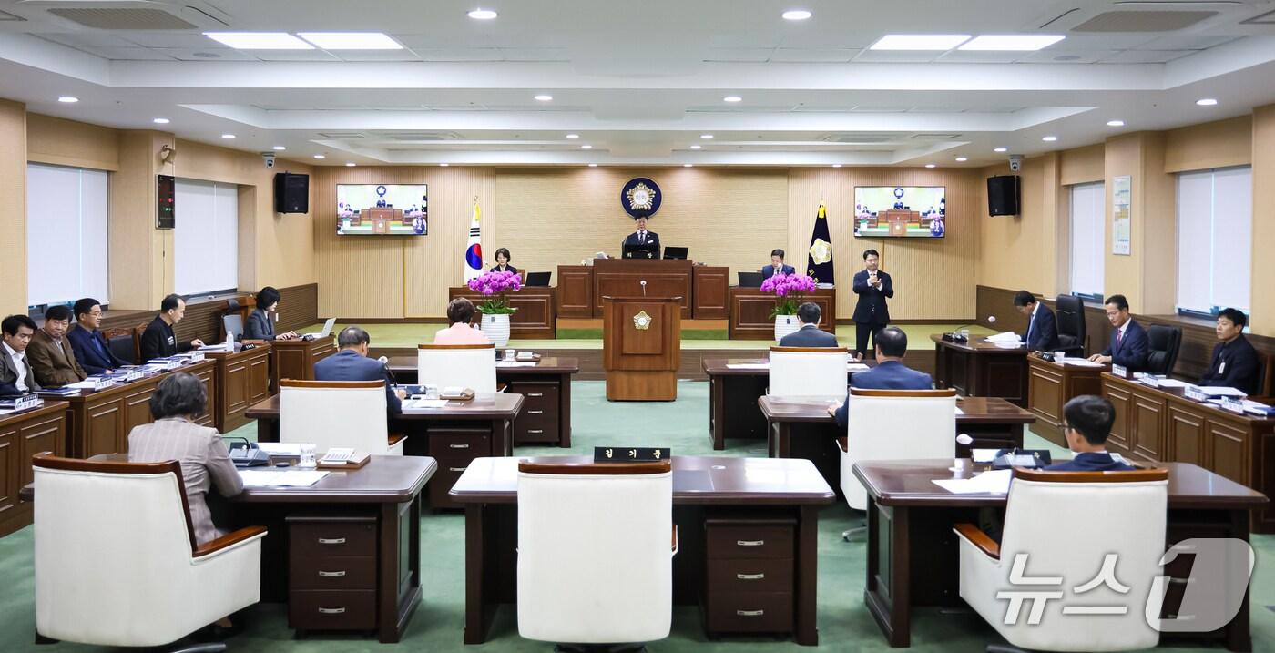 청양군의회 제31회 1차 정례회 본회의 모습. (청양군의회 제공, 재판매 및 DB금지) / 뉴스1 