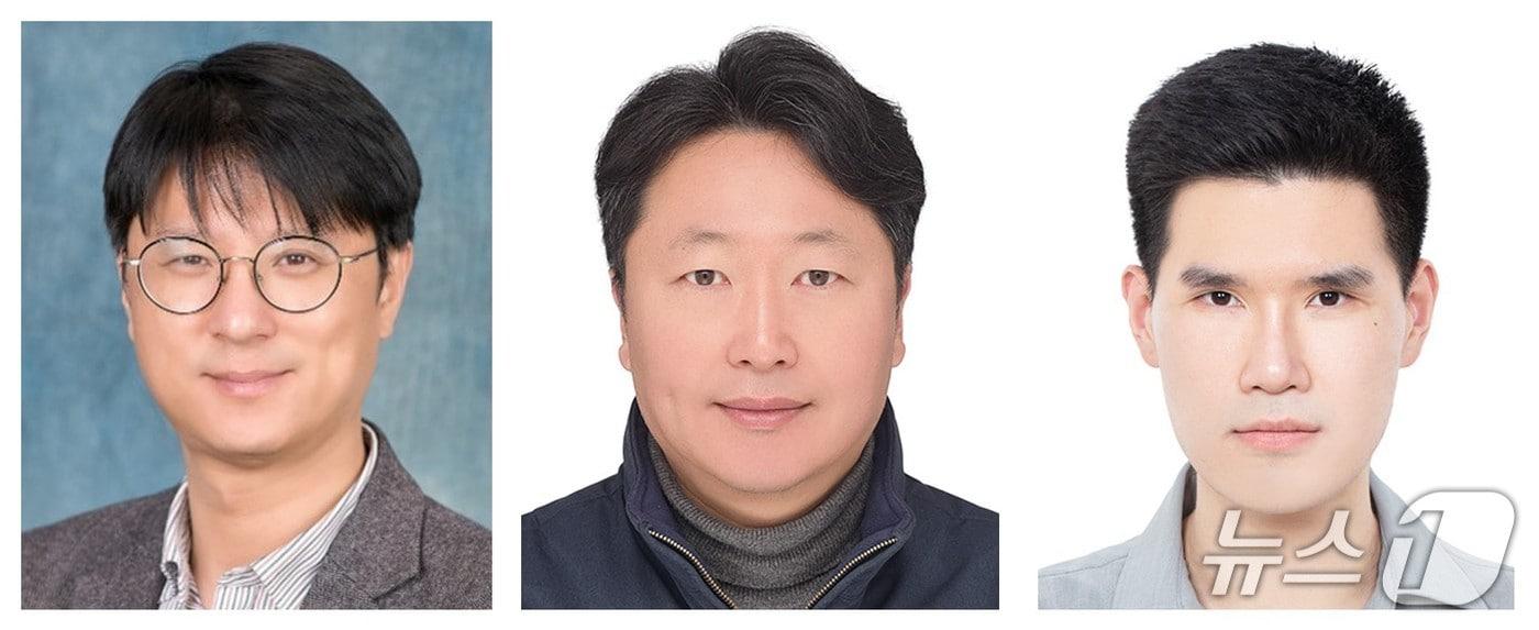 GIST 이재영 교수, 충남대허강무 교수, GIST 박세현 박사과정생 (왼쪽부터)(지스트 제공, 재판매 및 DB금지) 