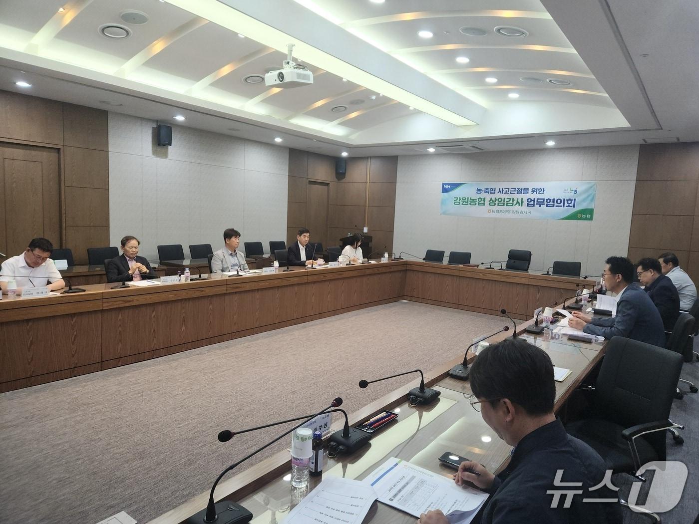 본문 이미지 - 2분기 강원농협 상임감사 업무협의회.&#40;농협 강원본부 제공. 재판매 및 DB금지&#41;/뉴스1