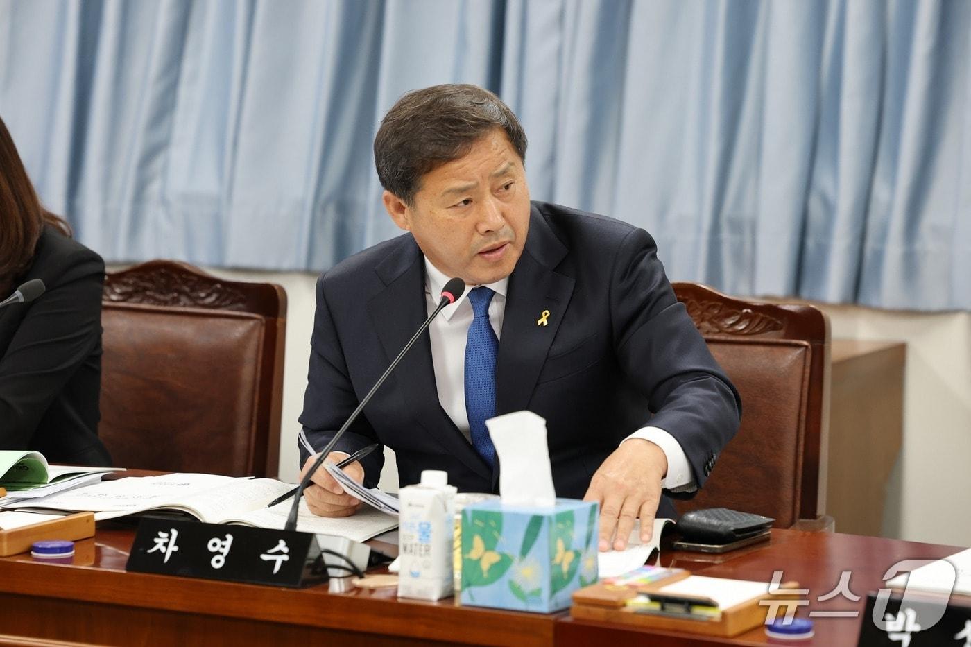 차영수 전남도의원이 9일 여성가족정책관 소관  결산 심사에서 질의하고 있다.(전남도의회 제공. 재판매 및 DB금지)