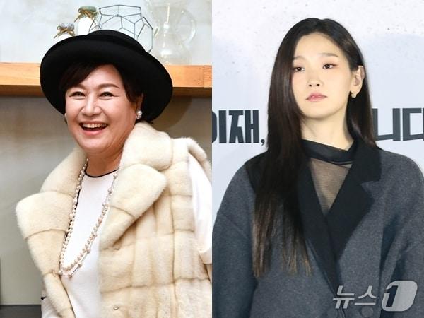 본문 이미지 - 배우 박원숙(왼쪽)과 박소담  / 사진=KBS,  뉴스1DB