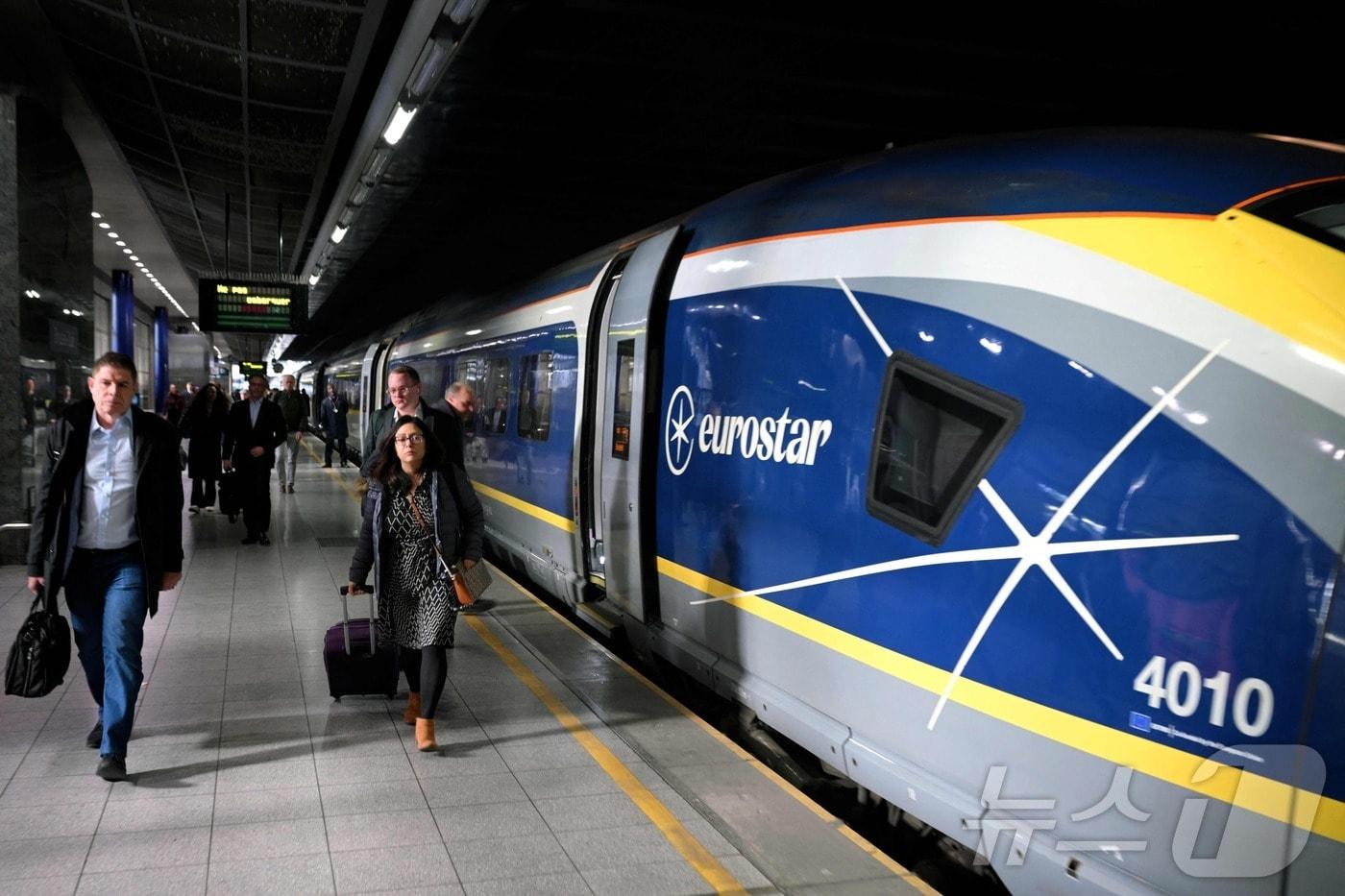 런던과 브뤼셀을 오가는 유로스타 기차. 2025.04.02. ⓒ AFP=뉴스1 ⓒ News1 이지예 객원기자