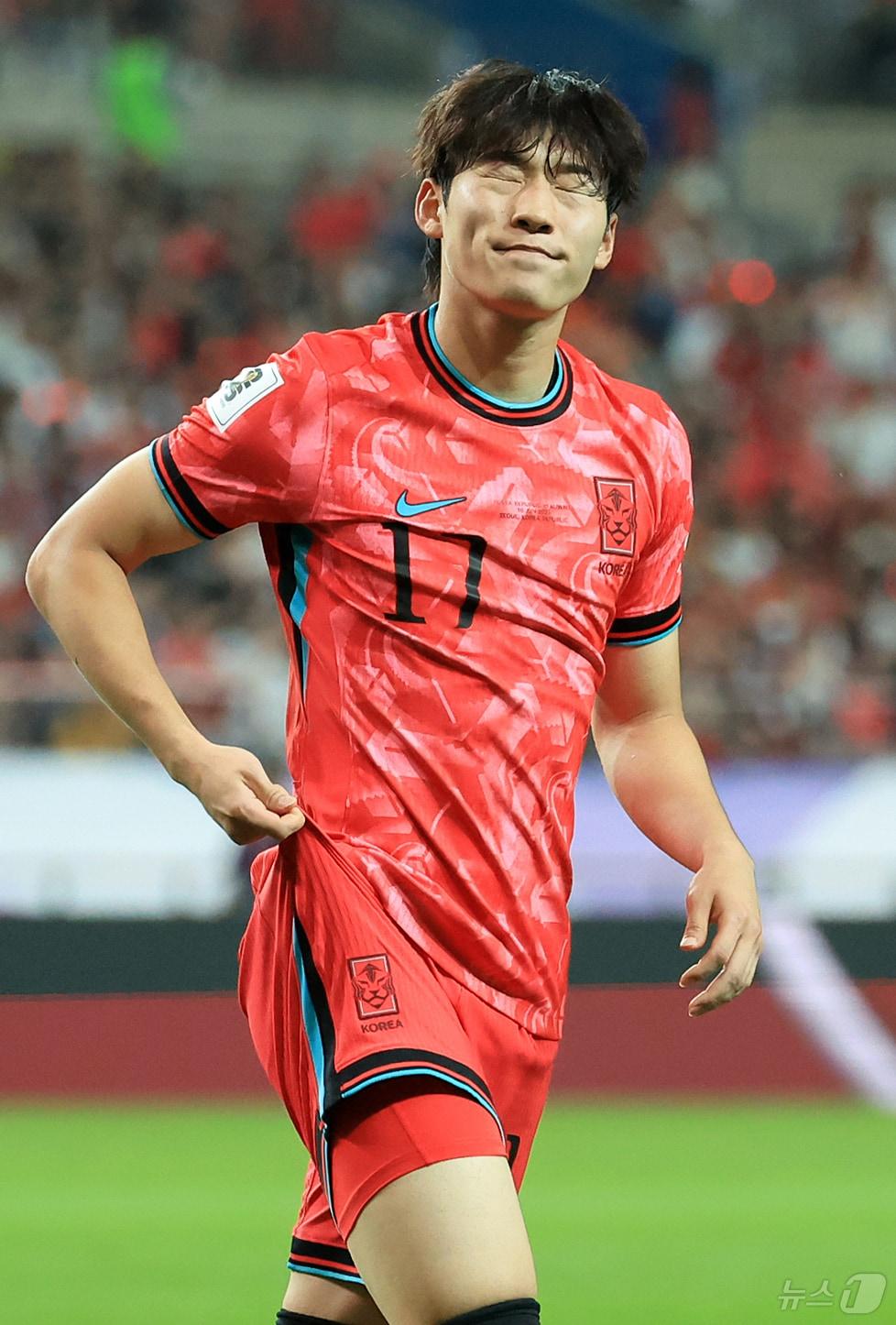 본문 이미지 - 배준호가 U22 대표팀 훈련 중 부상을 당했다. 2025.6.10/뉴스1 ⓒ News1 김진환 기자