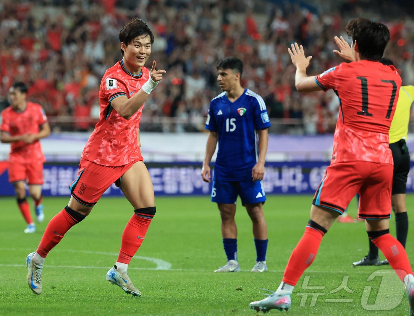 본문 이미지 - 축구대표팀 공격수 오현규. /뉴스1 ⓒ News1 김진환 기자