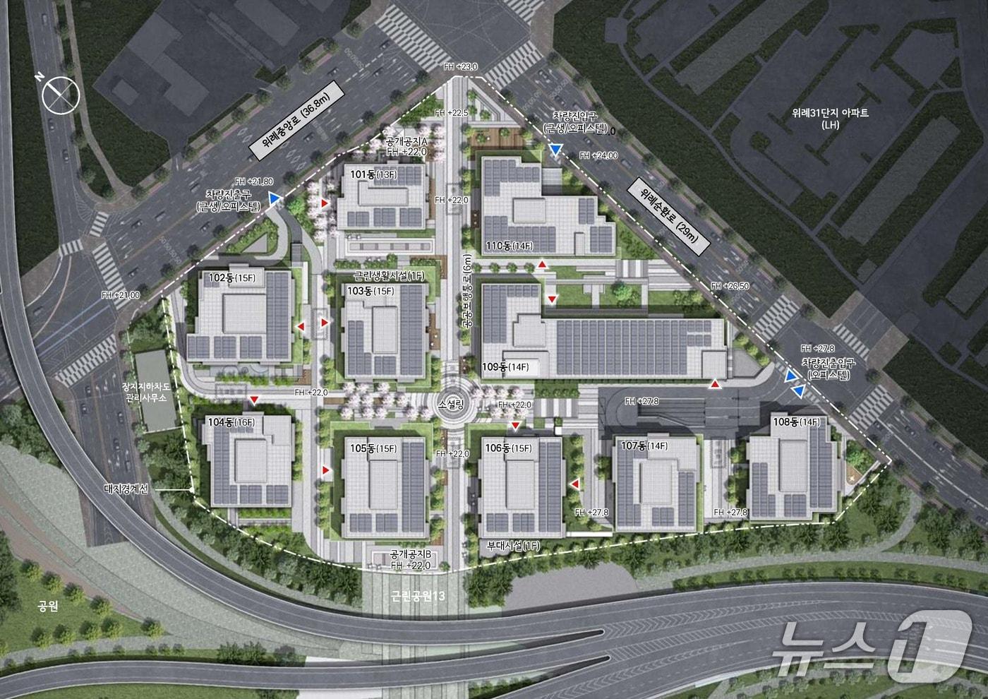  위례복정역세권 복합3블럭 &#40;서울시 제공&#41;