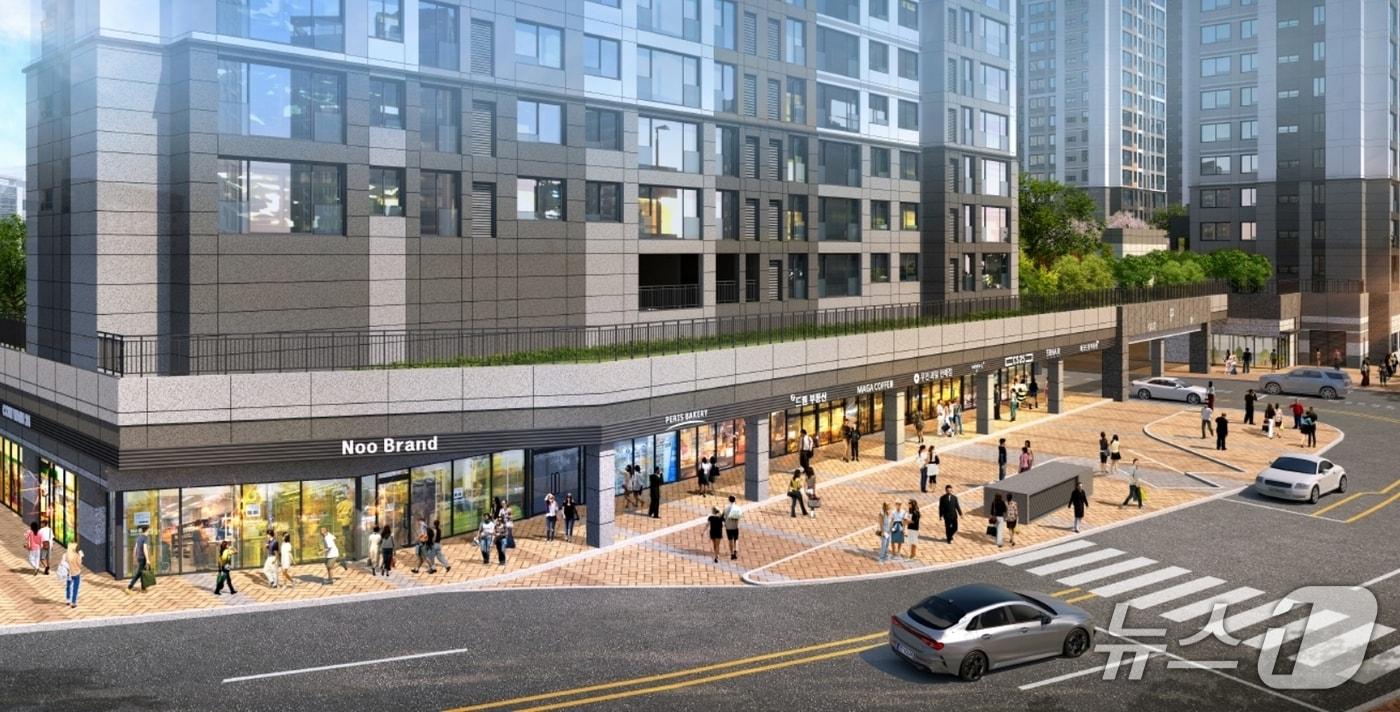 평택석정공원 화성파크드림 단지 내 상가 조감도.(HS화성 제공. 재판매 및 DB 금지)