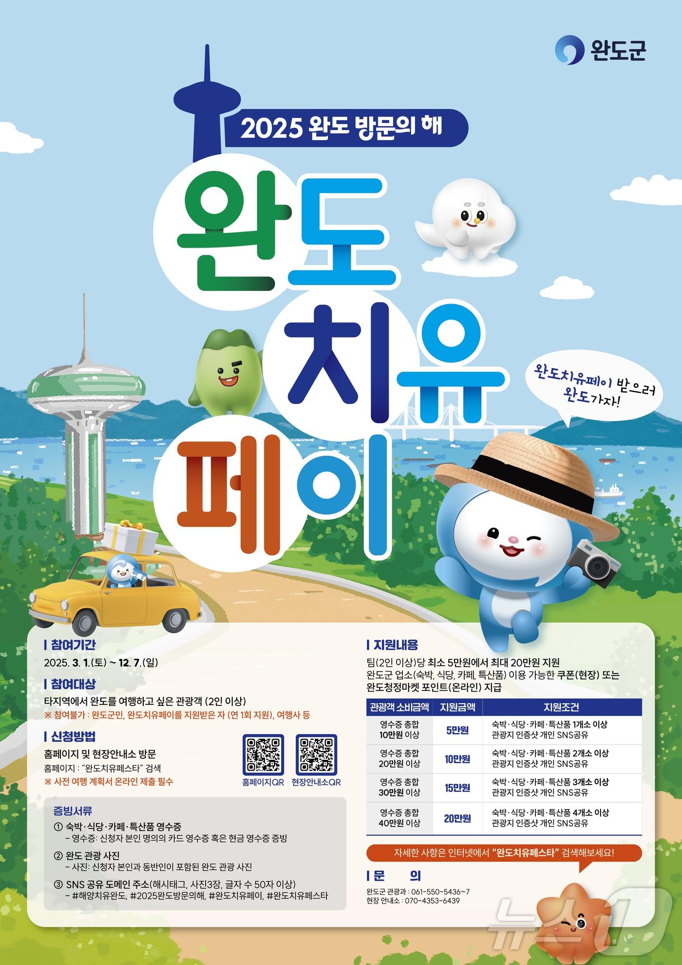 본문 이미지 - 완도 치유 페이 안내 (완도군 제공. 재판매 및 DB금지) /뉴스1 