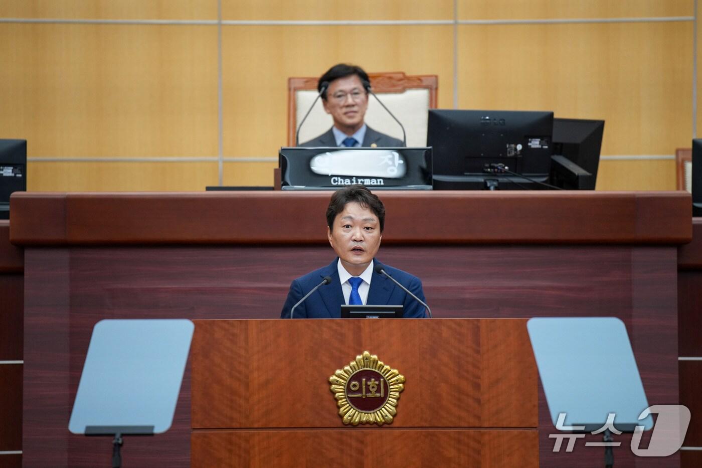 11일 김대중 전북도의원이 정례회에서 도정 질의를 하고 있다.(의회제공. 재판매 및 DB금지)2025.6.11/뉴스1