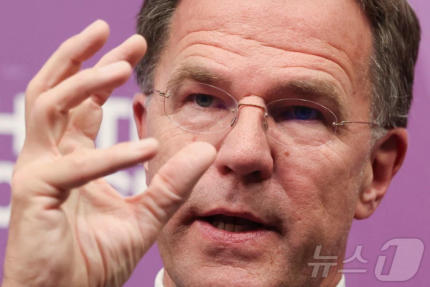 마르크 뤼터 북대서양조약기구&#40;NATO·나토&#41; 사무총장. ⓒ 로이터=뉴스1 ⓒ News1 김경민 기자