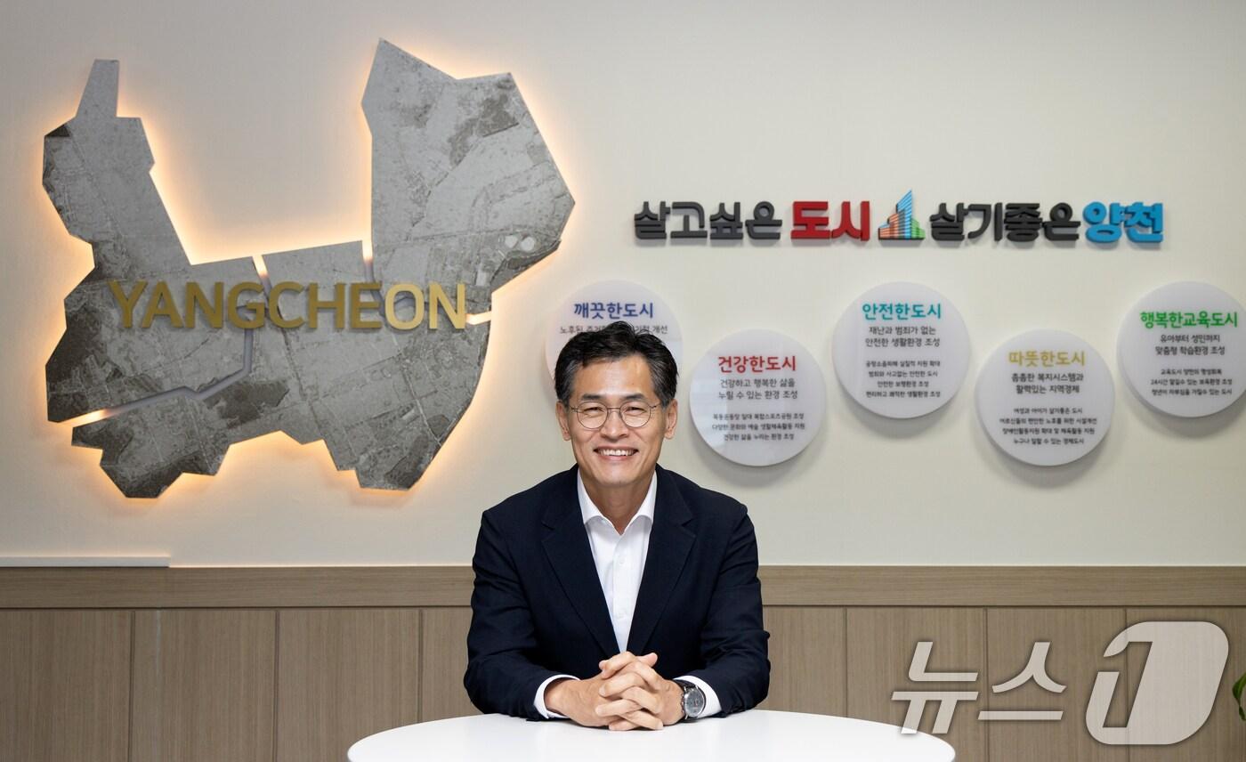 이기재 양천구청장이 11일 오전 서울 양천구청에서 뉴스1과 인터뷰하고 있다. 2025.6.11/뉴스1 ⓒ News1 이승배 기자