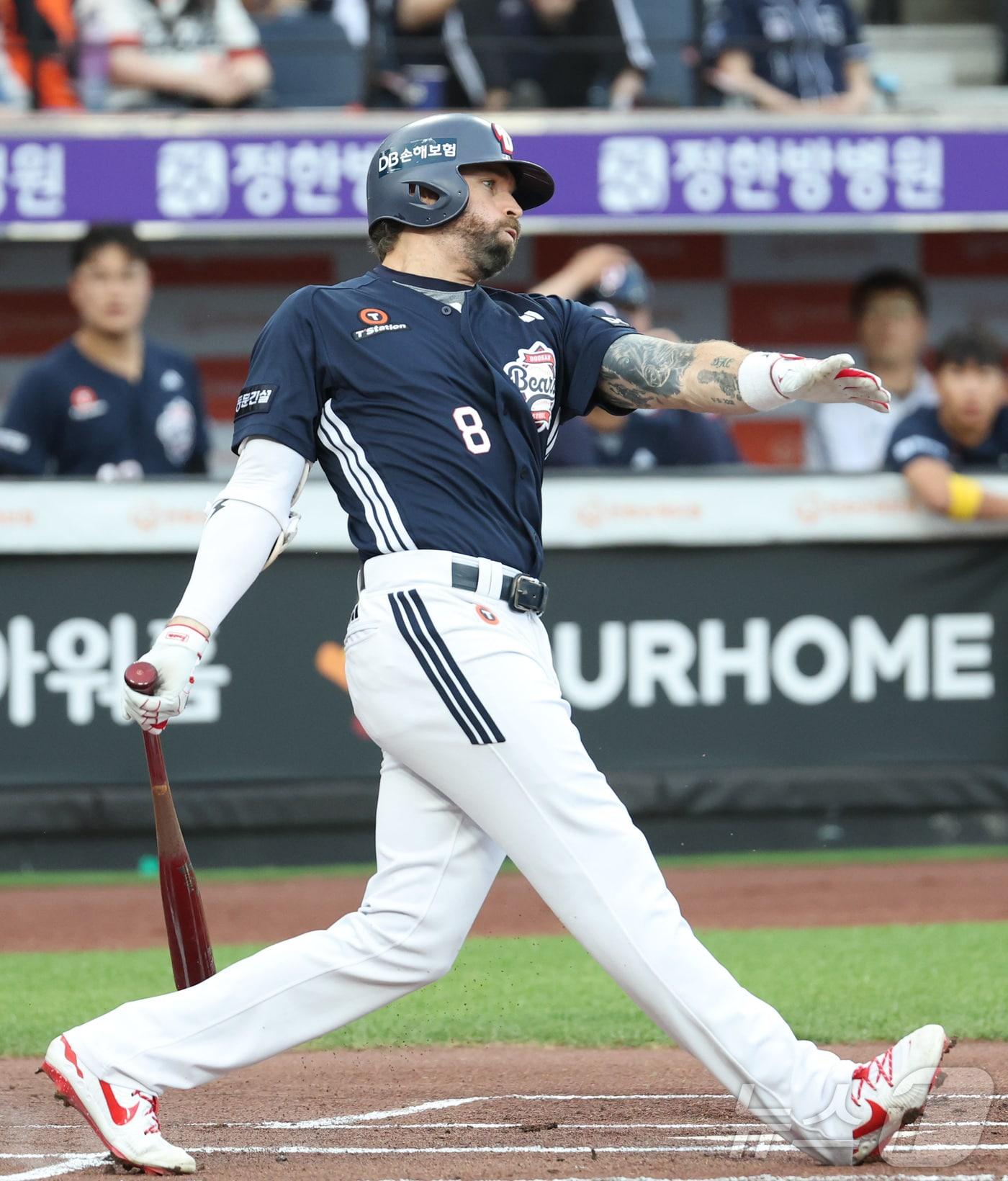 본문 이미지 - 두산 베어스 외국인 타자 제이크 케이브. 2025.6.11/뉴스1 ⓒ News1 김기남 기자