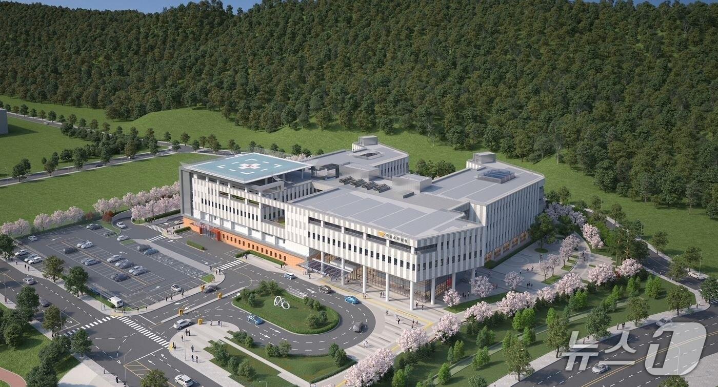  2025년 12월 문을 열 국립소방병원 조감도.(음성군 제공. 재판매 및 DB금지)/뉴스1