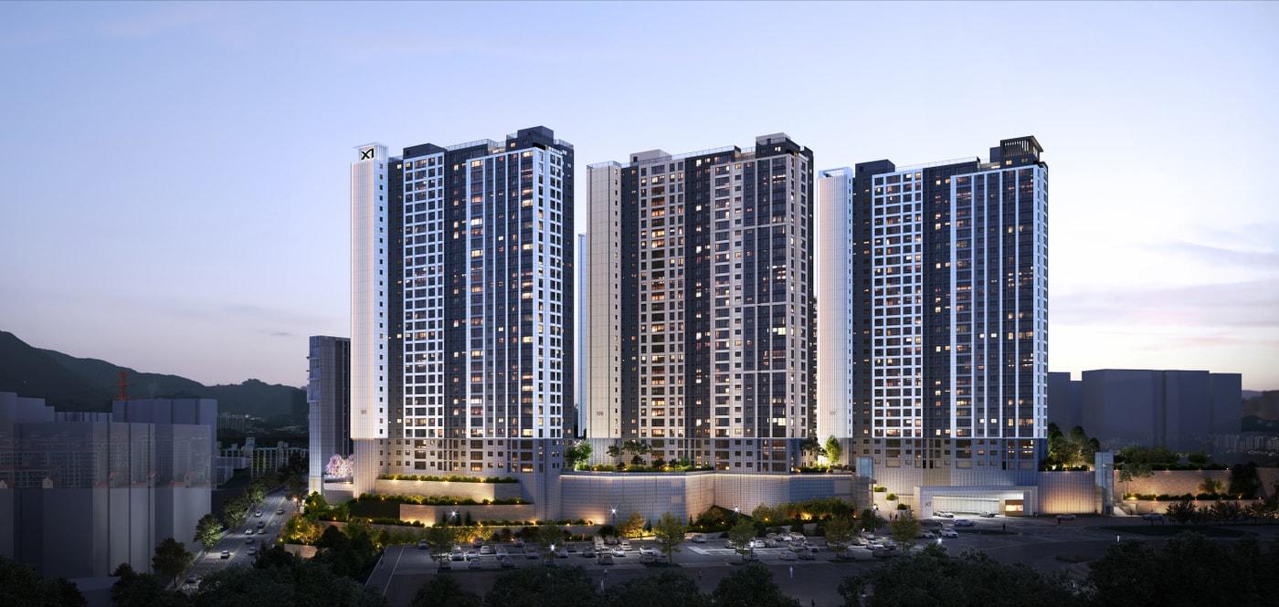 양산자이 파크팰리체 투시도(GS건설).