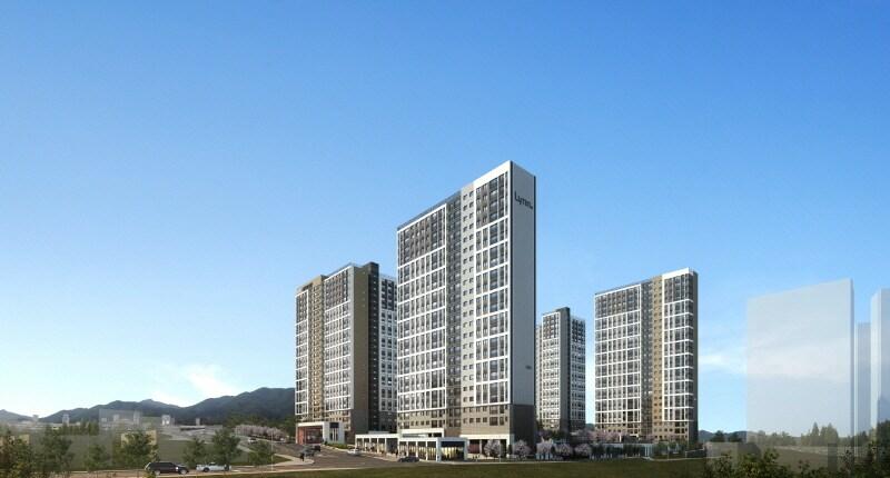 본문 이미지 - 부산 장안지구 우미 린 프리미어 조감도.(우미건설 제공)