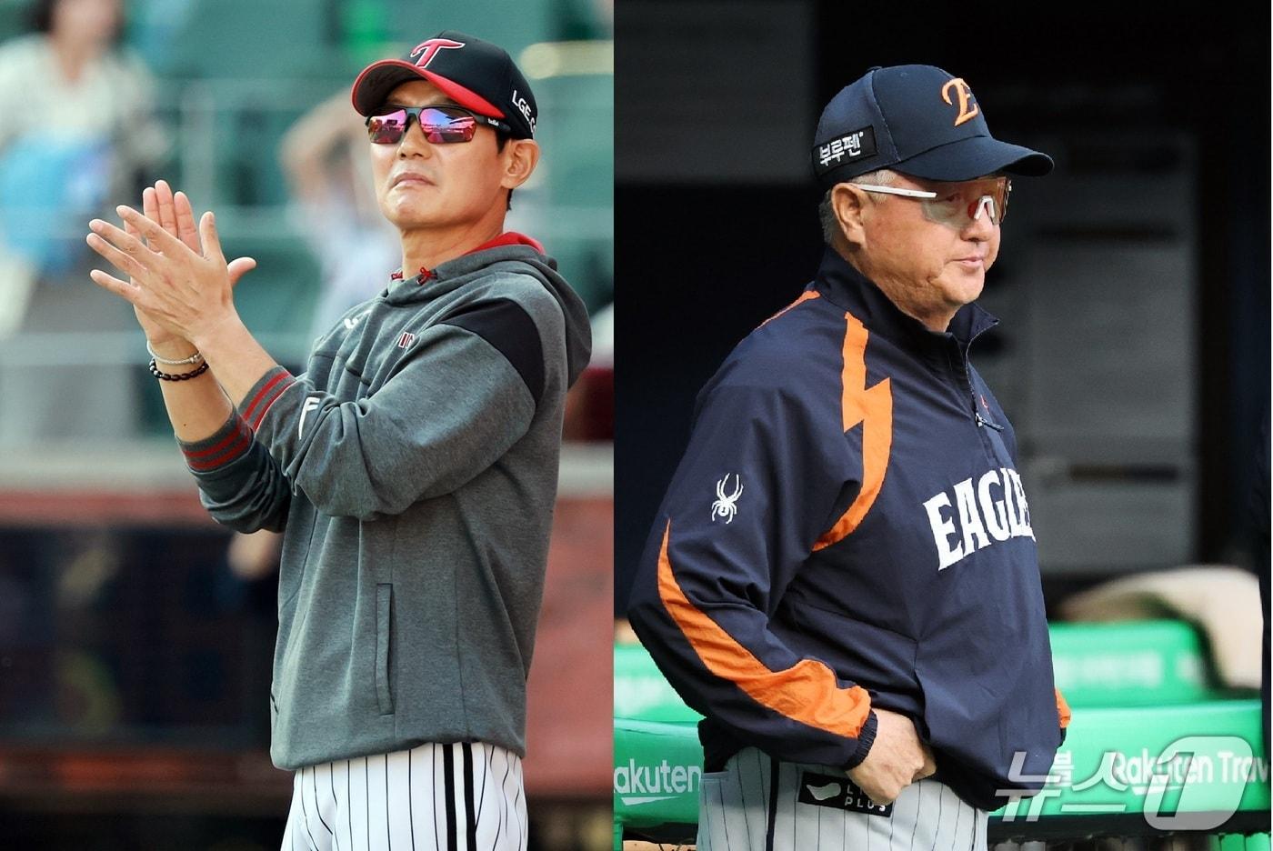 염경엽 LG 트윈스 감독과 김경문 한화 이글스 감독. / 뉴스1 DB ⓒ News1