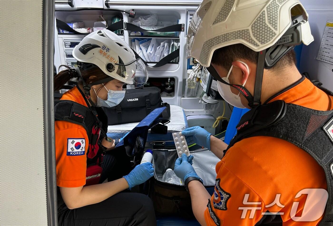 광주시 소방안전본부 '폭염구급대'.(광주시 제공. 재판매 및 DB 금지) 