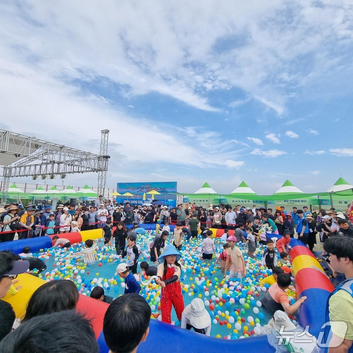 본문 이미지 - '2025 고창갯벌축제' 맨손으로 장어잡기 체험행사(고창군 제공, 재판매 및 DB금지) 