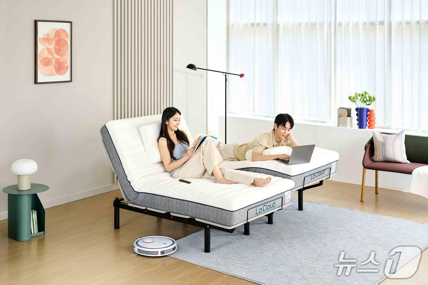 바디프랜드의 신제품 라클라우드 EZ모션 침대.(바디프랜드 제공)