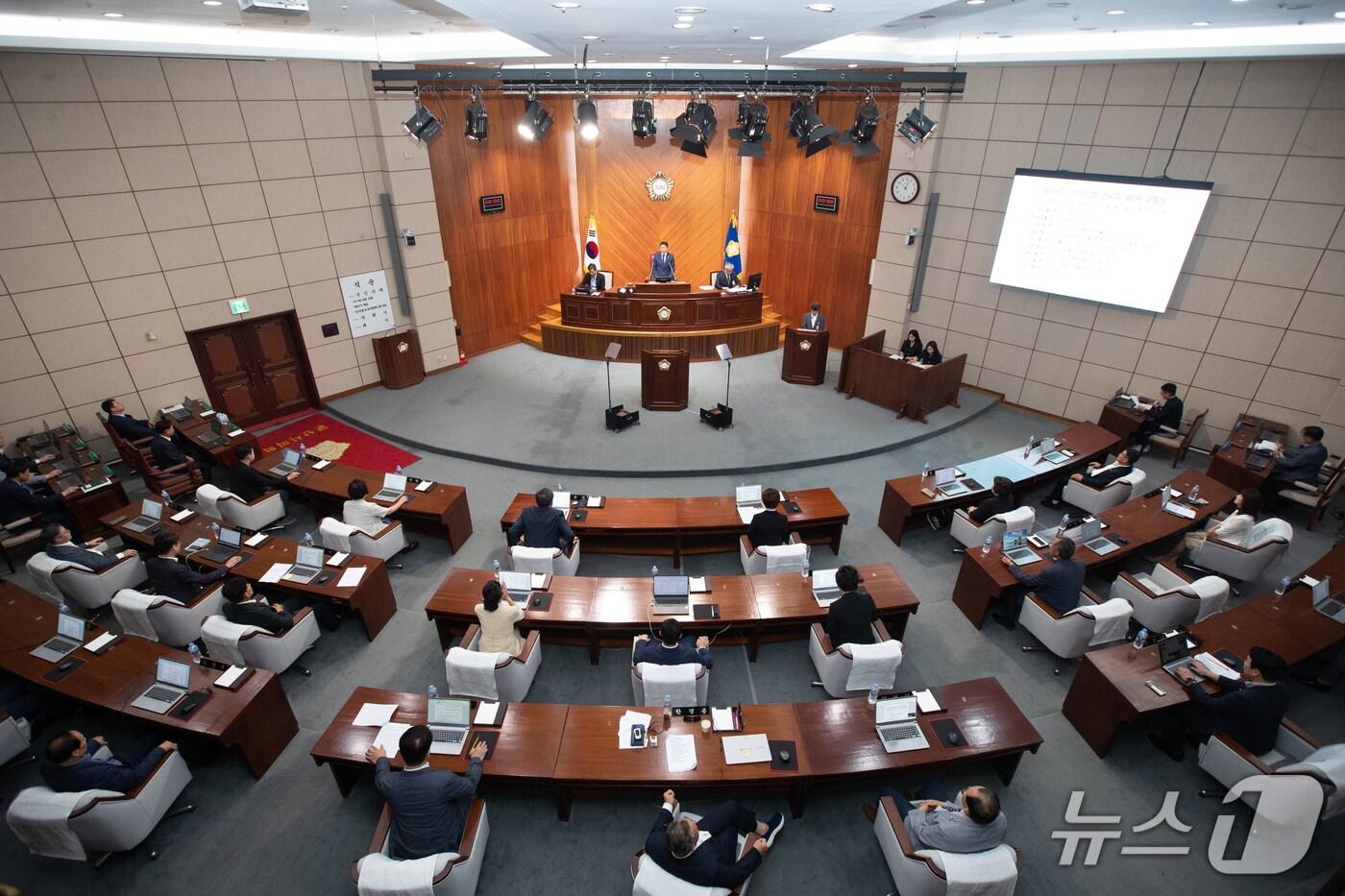 군산시의회 본회의장./뉴스1 DB