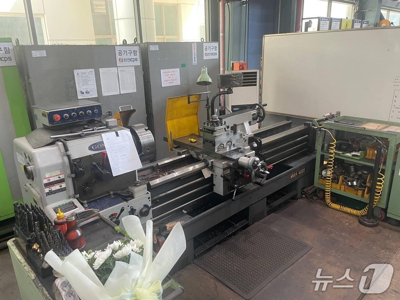 본문 이미지 -  지난 2일 태안화력발전소에서 작업 중 숨진 고 김충현 씨가 일하던 작업 현장. &#40;김충현 씨 사망사고 대책위 제공, 재판매 및 DB금지&#41; / 뉴스1 