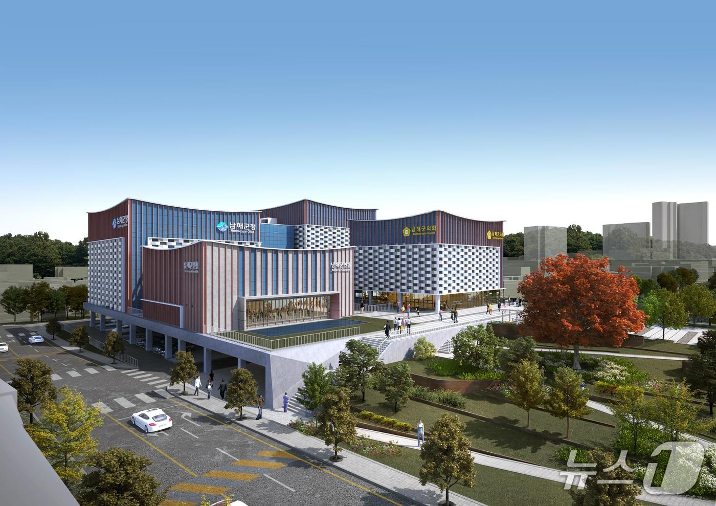 남해군 신청사 조감도.(남해군 제공. 재판매 및 DB금)