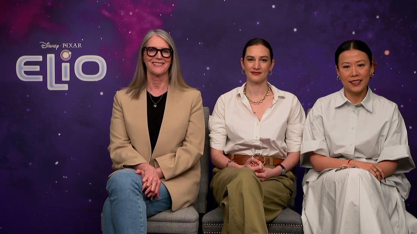 메리 앨리스 드럼 프로듀서, 매들린 샤라피안 감독, 도미 시 감독(왼쪽부터) / 월트디즈니컴퍼니코리아