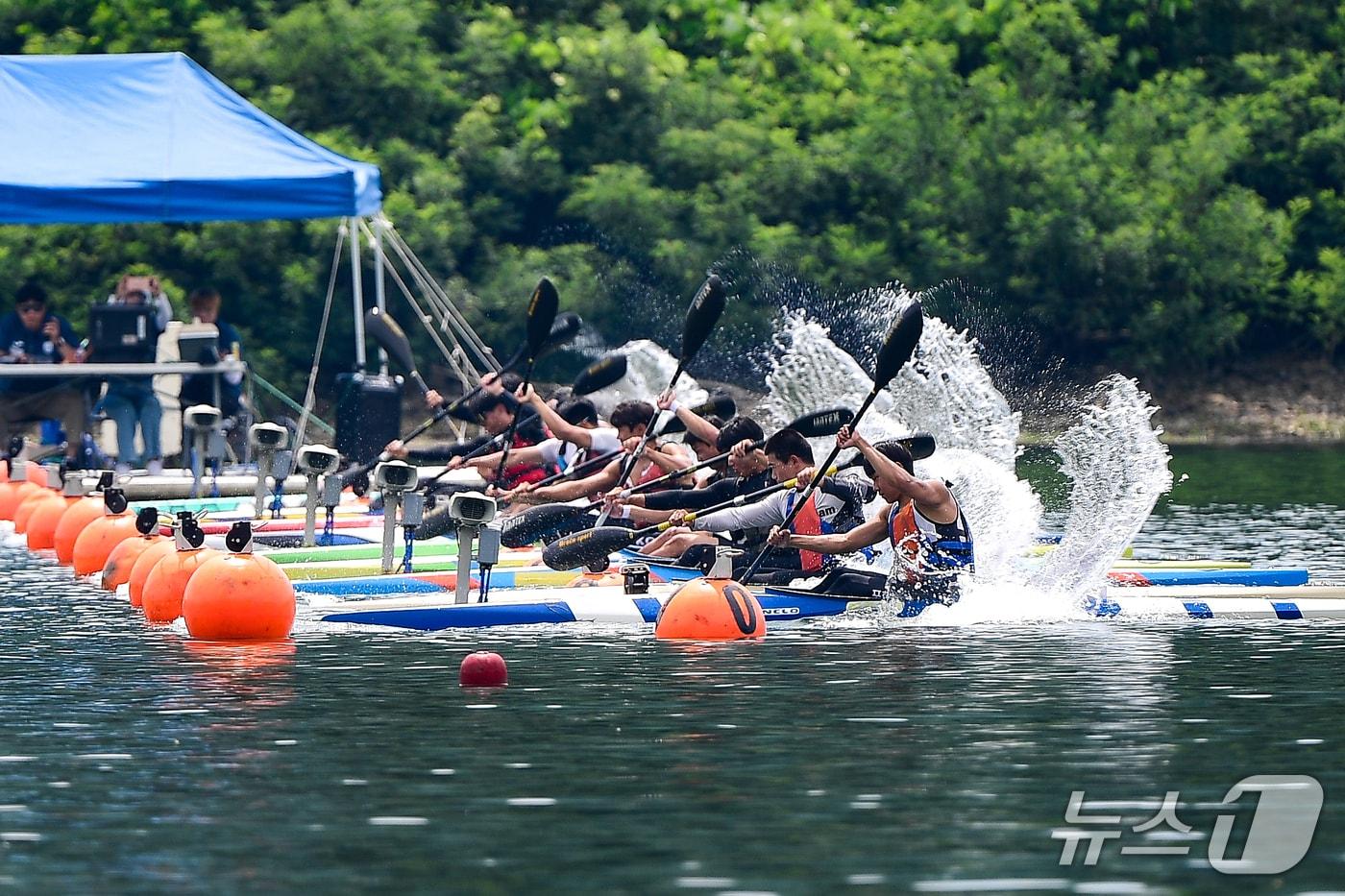 제23회 화천 파로호배 전국 카누대회.&#40;화천군 제공, 재판매 및 DB금지&#41;