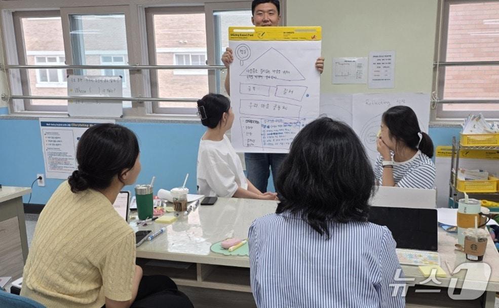 본문 이미지 - 경북교육청은 구미원당초등학교에서 지역 유치원 교사들을 대상으로 ‘누리과정과 연계한 IB PYP EARLY YEARS 콘퍼런스’를 운영하고 있다.