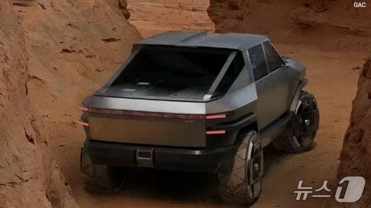 본문 이미지 - GAC가 선보인 사이버트럭- GAC 홈피 갈무리 