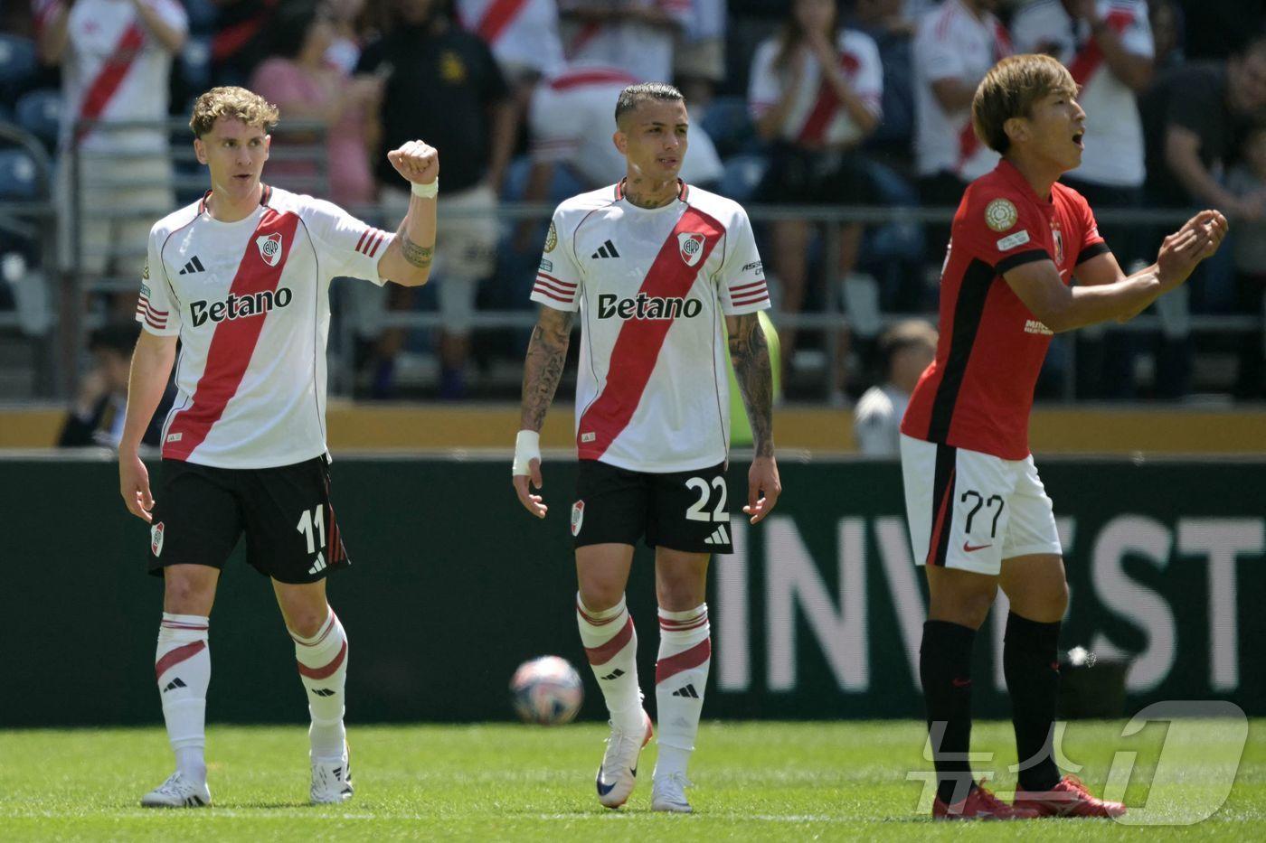 리버 플레이트가 FIFA 클럽 월드컵 첫 경기에서 우라와 레드 다이아몬즈를 제압했다. ⓒ AFP=뉴스1