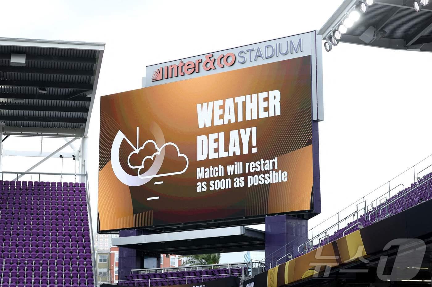 울산 HD의 국제축구연맹(FIFA) 클럽 월드컵 첫 경기가 날씨 문제로 지연됐다. ⓒ AFP=뉴스1