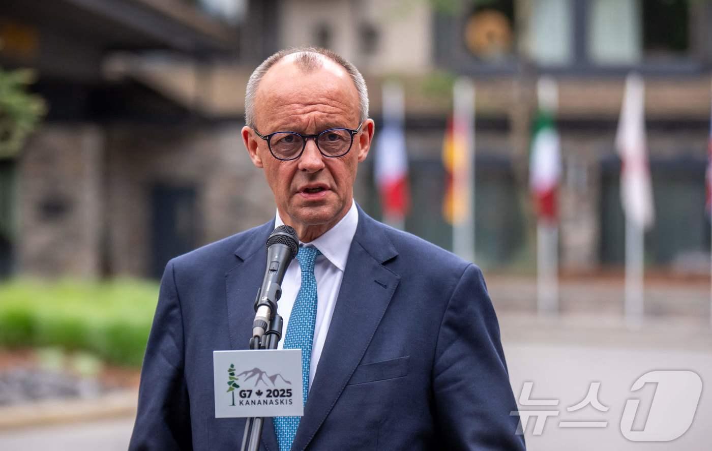 프리드리히 메르츠 독일 총리. 2025.06.17 ⓒ AFP=뉴스1 ⓒ News1 김지완 기자