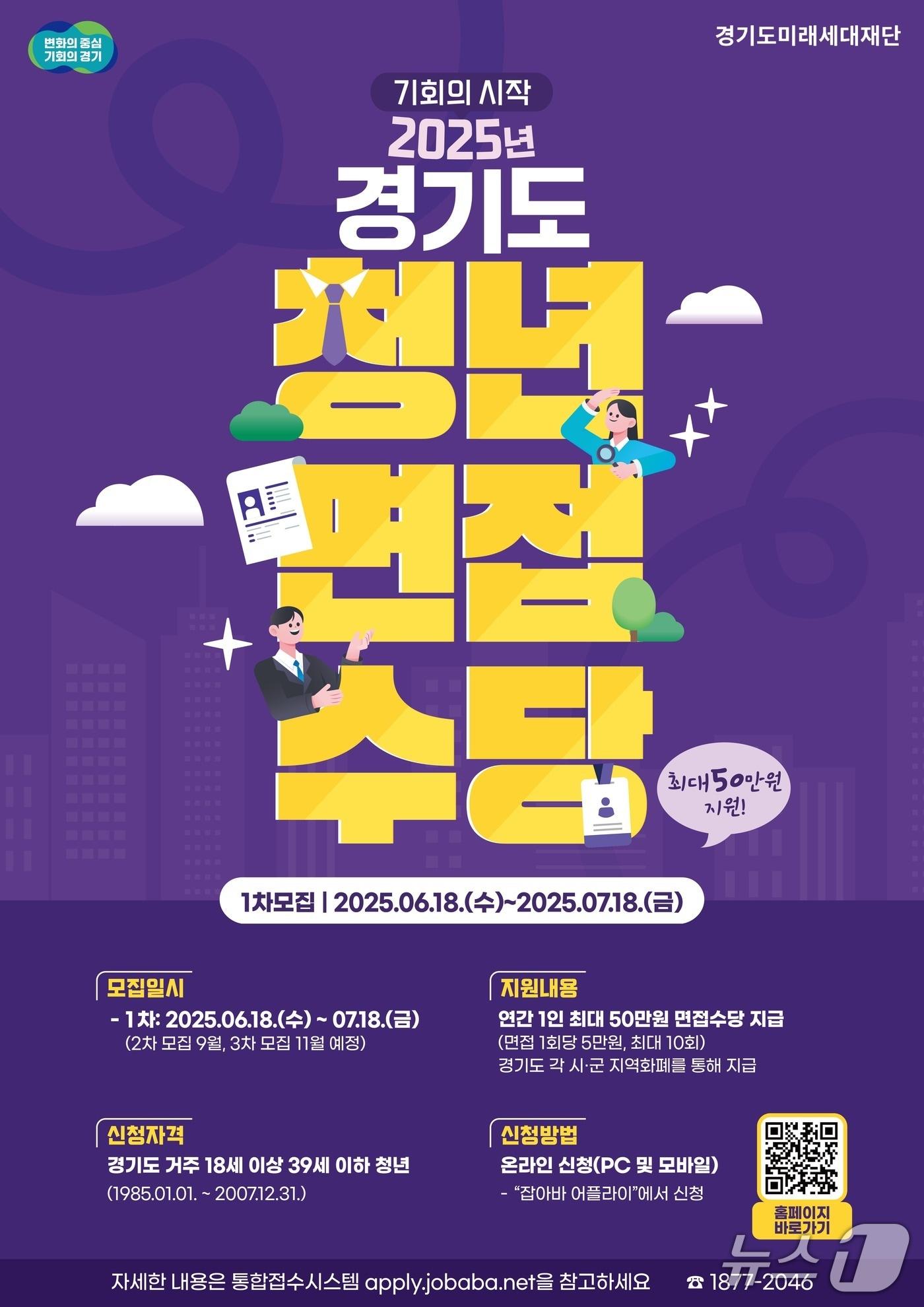 본문 이미지 - 경기도 청년면접수당 그래픽.(경기도 제공)