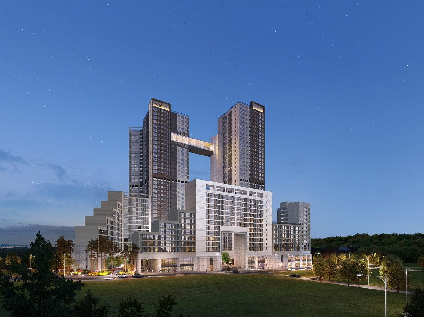 본문 이미지 - 쌍문역 동측 도심복합사업 투시도(두산건설).