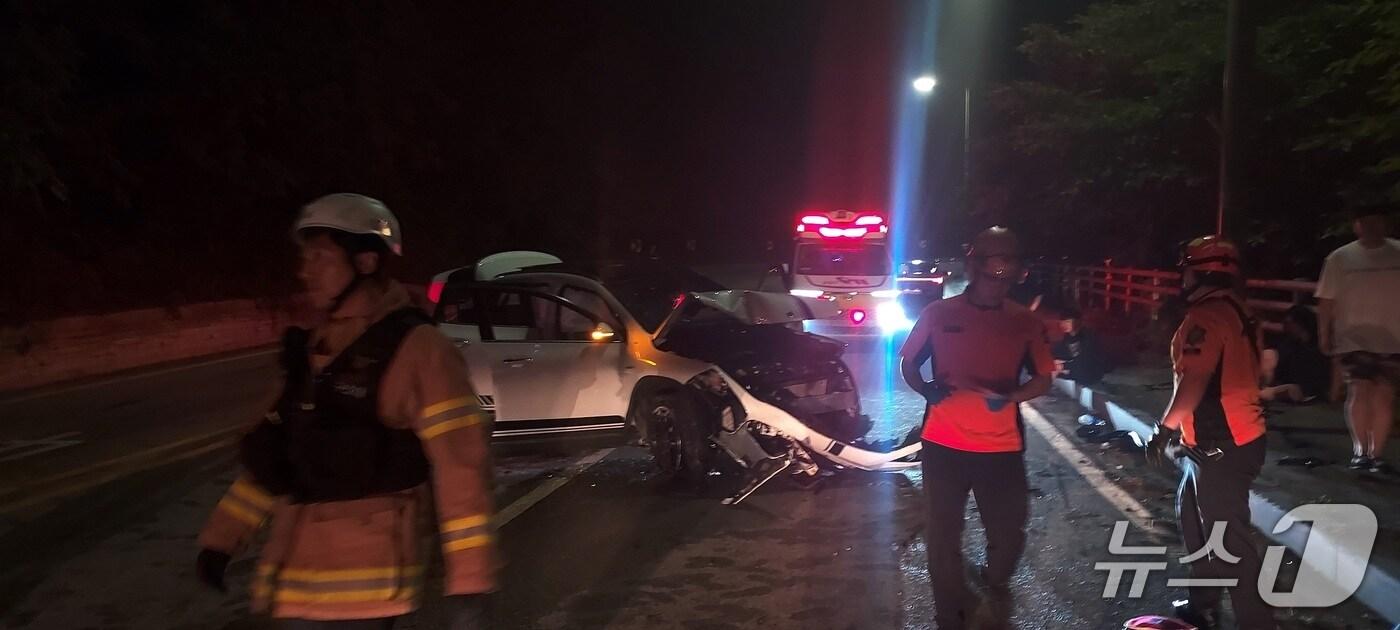 사고 현장 모습.(전북 소방 제공. 재판매 및 DB금지)